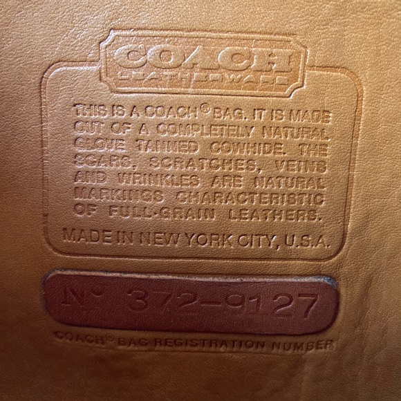 Coach Vintage Basic Bag 9455 Saddle - Picture 3 of 17